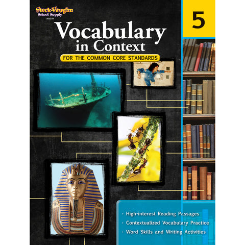 Vocabulary In Context For The Common Core Standards Reproducible, Grade 5