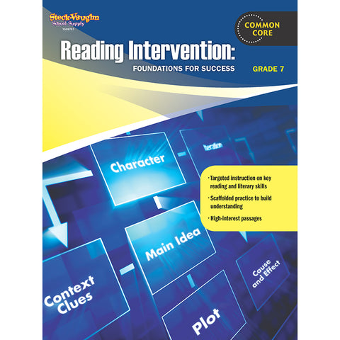 Reading Intervention: Foundations For Success Reproducible, Grade 7