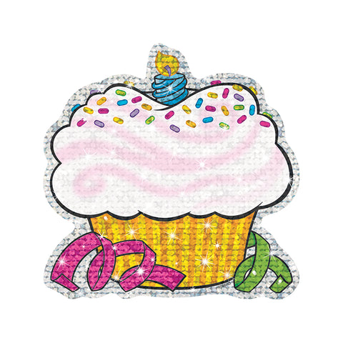 Birthday Cupcakes Sparkle Classic Accents, 24 Ct