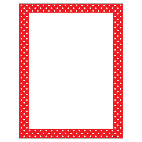 Polka Dots Red Terrific Papers, 50 Ct