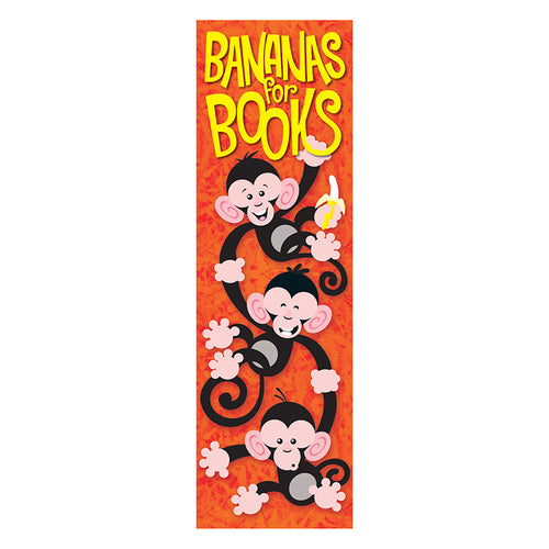 Bananas For Books Monkey Mischief Bookmarks, 36 Ct