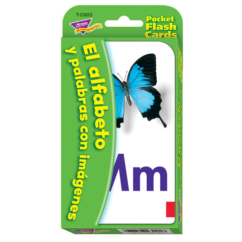 El Alfabeto Y Palabras Con ImãGenes (Sp) Pocket Flash Cards