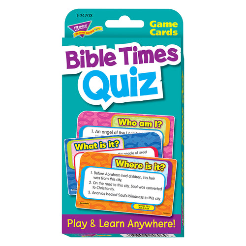 Bible Times Quiz Challenge Cards