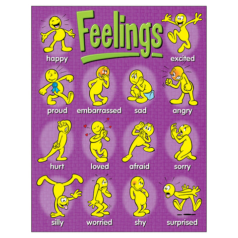 Feelings Learning Chart, 17 X 22