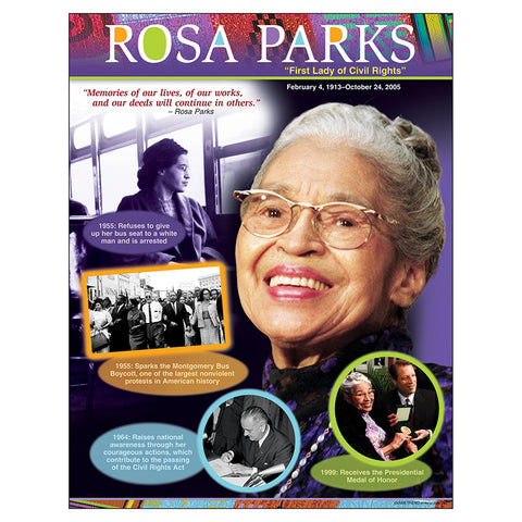 Rosa Parks Learning Chart, 17 X 22