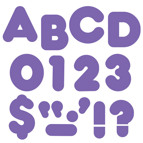Purple 2 Casual Uppercase Ready Letters