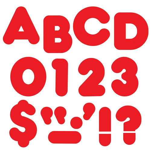 Red 4 Casual Uppercase Ready Letters