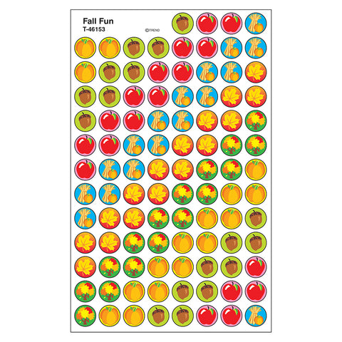 Fall Fun Superspots Stickers, 800 Ct
