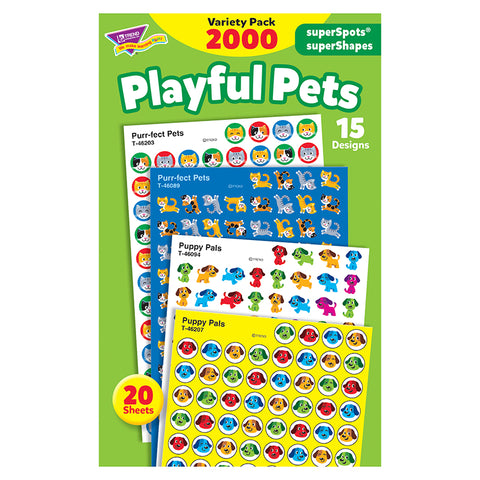 Playful Pets Superspots/Supershapes Varpk, 2000 Ct