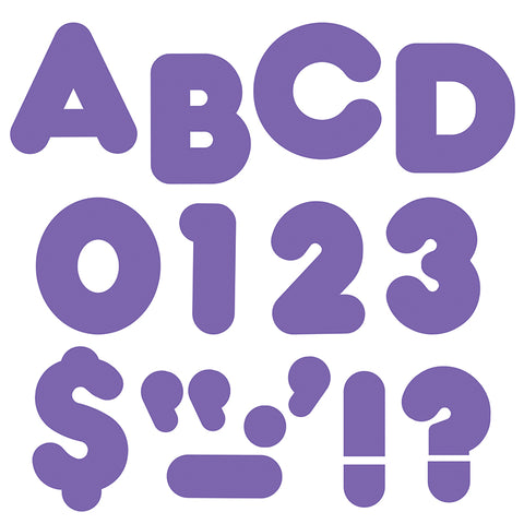 Purple 4 Casual Uppercase Ready Letters