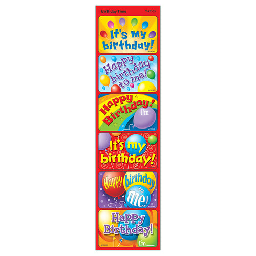 Birthday Time Large Applause Stickers, 30 Ct.