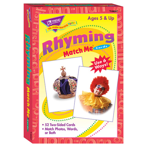 Rhyming Words Match Me Cards