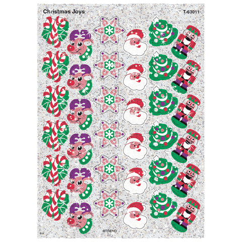 Christmas Joys Sparkle Stickers, 72 Ct