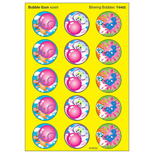 Blowing Bubbles/Bubblegum Stinky Stickers, 60 Ct.