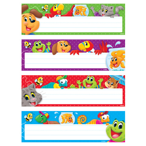 Playtime Pals Desk Toppers Name Plates Var.Pk., 32 Ct