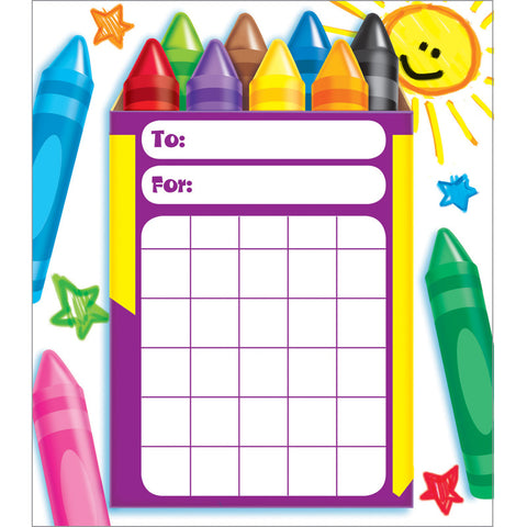 Colorful Crayons Incentive Pad, 36 Sheets