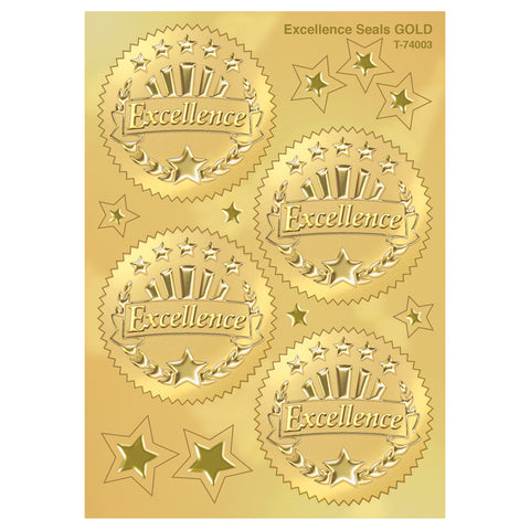 Excellence (Gold) Award Seals Stickers, 32 Ct.