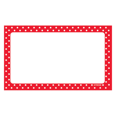 Polka Dots Red Blank Terrific Index Cards, 75 Ct.