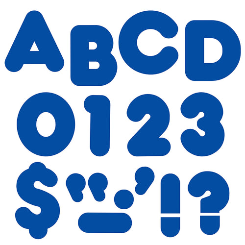 Royal Blue 3 Casual Uppercase Ready Letters