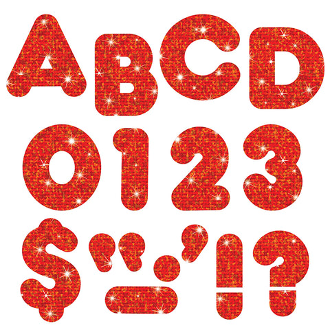 Red Sparkle 3 Casual Uc Ready Letters