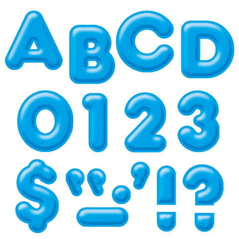 Blue 4 3-D Uppercase Ready Letters