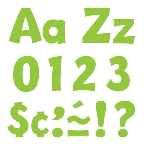 Lime 4-Inch Playful Uppercase/Lowercase Combo Pack (En/Sp) Ready Letters