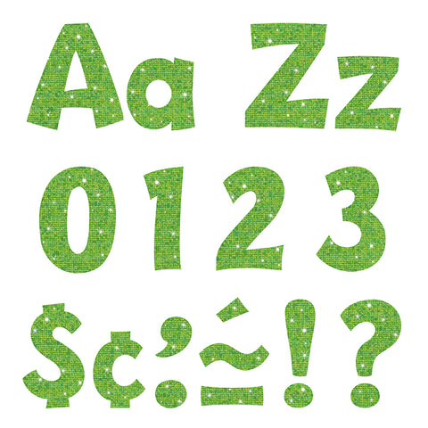 Lime Sparkle 4 Playful Combo Ready Letters