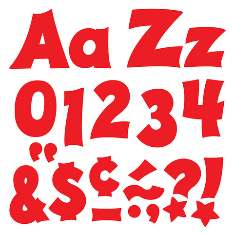 Red 4-Inch Friendly Uppercase/Lowercase Combo Pack (En/Sp) Ready Letters