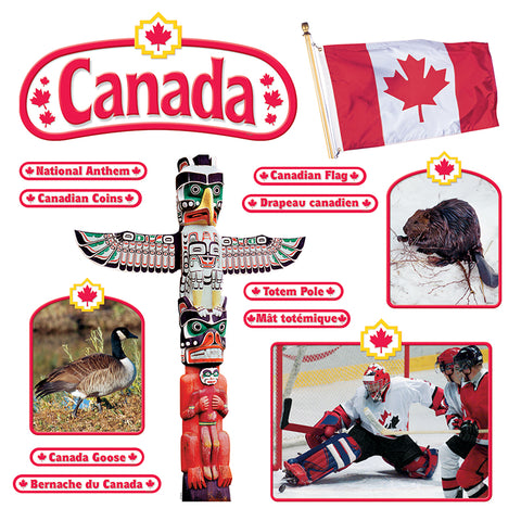 Canadian Symbols (En/Fr) Bulletin Board Set