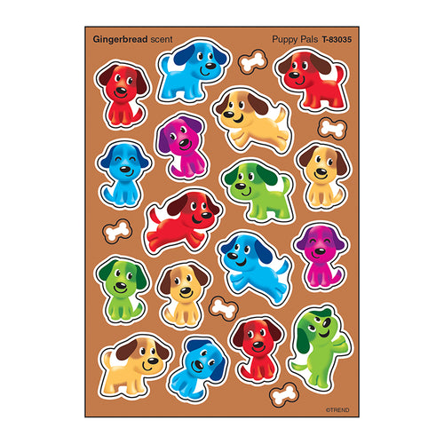 Puppy Pals Stinky Stickers, Mixed Shapes, 88 Ct