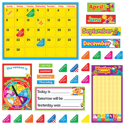 Playtime Pals Calendar Bulletin Board Set