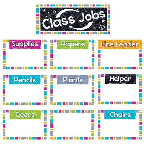 Color Harmony Wipeoff Class Jobs Mini Bulletin Board Set