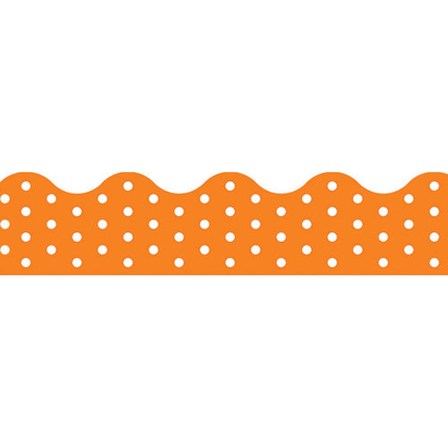 Polka Dots Orange Terrific Trimmers, 39 Ft