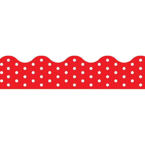 Polka Dots Red Terrific Trimmers, 39 Ft