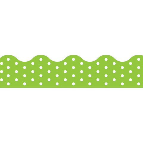 Polka Dots Lime Terrific Trimmers, 39 Ft