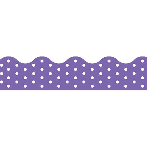 Polka Dots Purple Terrific Trimmers, 39 Ft