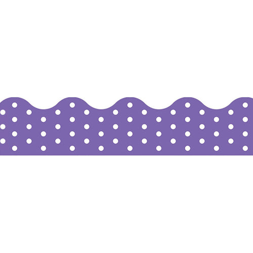 Polka Dots Purple Terrific Trimmers, 39 Ft