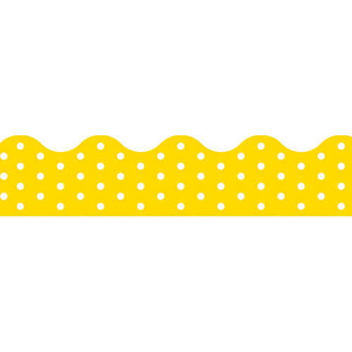 Polka Dots Yellow Terrific Trimmers, 39 Ft