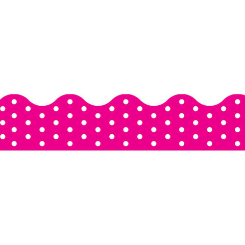 Polka Dots Pink Terrific Trimmers, 39 Ft