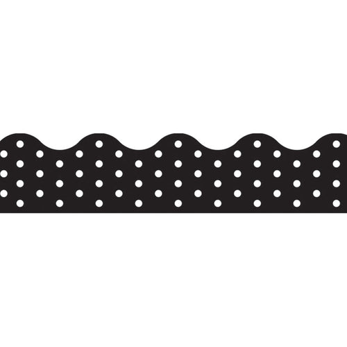 Polka Dots Black Terrific Trimmers, 39 Ft