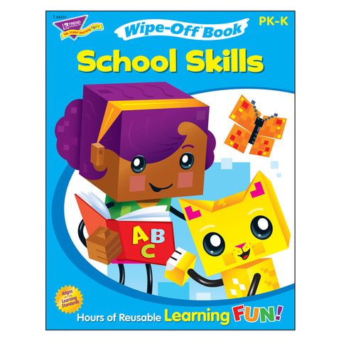 School Skills Wipe-Off Book Wipe-Off Book, 28 Pgs