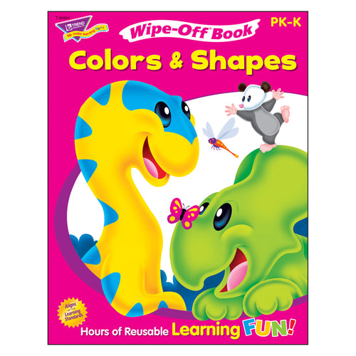 Colors &amp; Shapes Wipe-Off Book, 28 Pgs