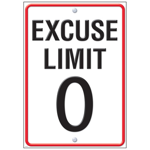 Excuse Limit 0 Argus Poster, 13.375 X 19