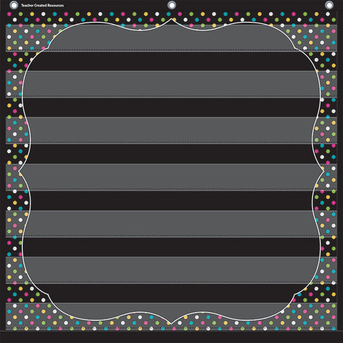 Chalkboard Brights 7 Pocket Chart (28 X 28)