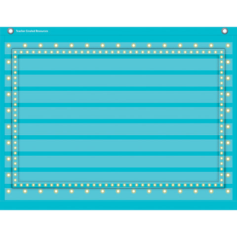 Light Blue Marquee Mini Pocket Chart (17 X 22)