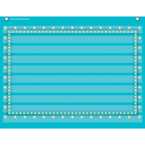 Light Blue Marquee Mini Pocket Chart (17 X 22)