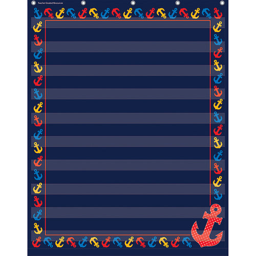 Anchors 10 Pocket Chart (34 X 44)