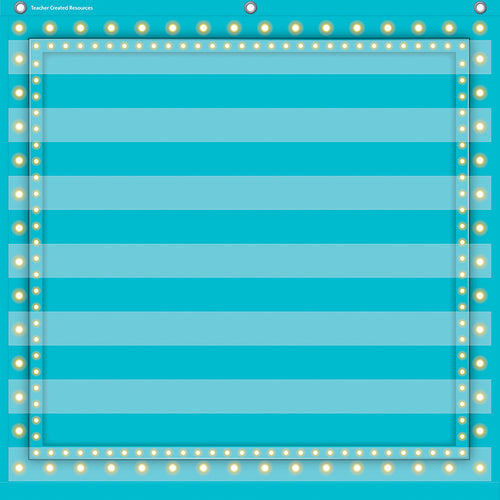 Light Blue Marquee 7 Pocket Chart (28 X 28)