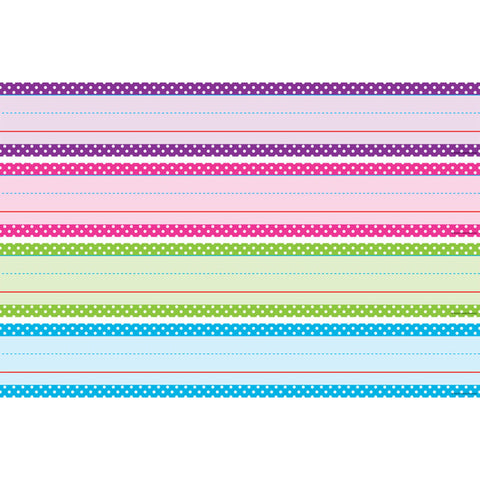 Bright Colors Polka Dots Sentence Strips
