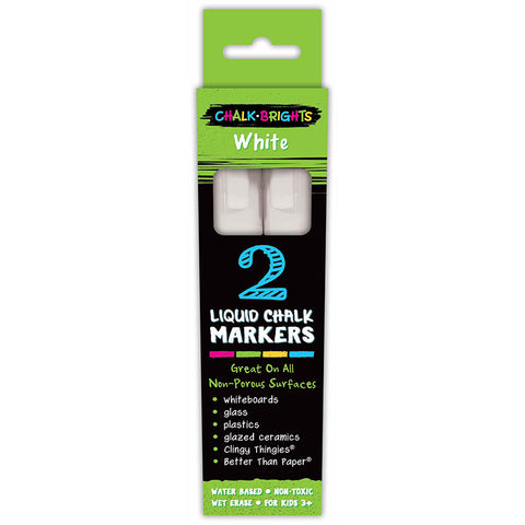 Chalk Brights White Liquid Chalk Markers - 2-Pack
